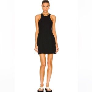 New Beyond Yoga Under Lock & Key Racerback Dress Darkest Night Heather Black NWT